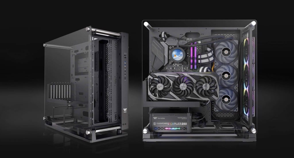 GEARVN - Vỏ máy tính Thermaltake Core P3 TG Pro Black